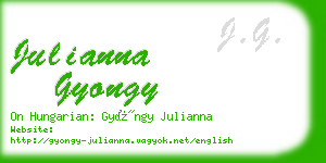 julianna gyongy business card